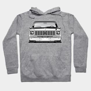 1975-1976 Squarebody Chevrolet C10 Blazer Suburban BW Hoodie